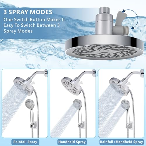 Rain Shower Head with Handheld