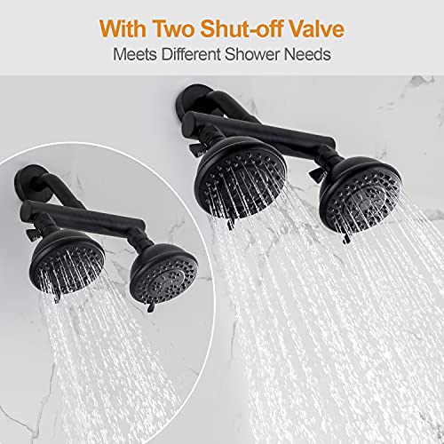 High Pressure Double Shower Head with Shut