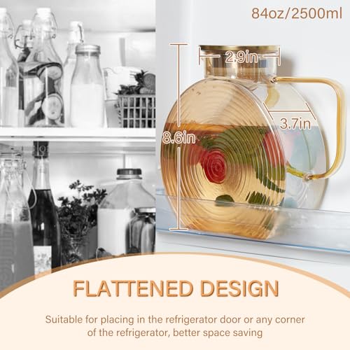 84 oz Glass Pitcher with Lid