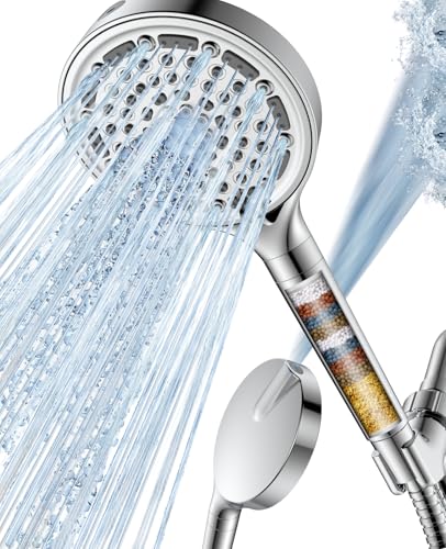 6 Spray Modes Filtered Handheld Showerhead Set