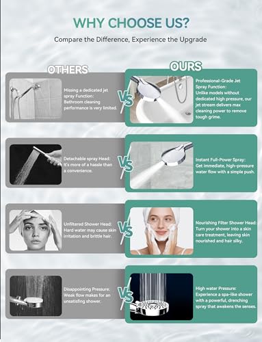 Filtered Shower Head with Handheld