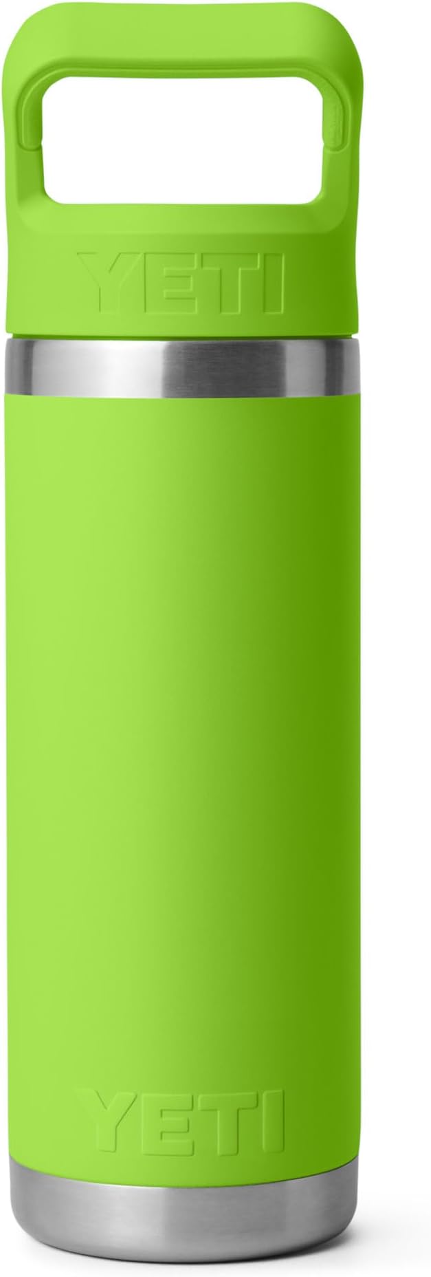 YETI Rambler 18 oz Bottle, Vacuum Insulated, Stainless Steel with Color Matching Straw Cap, Venom