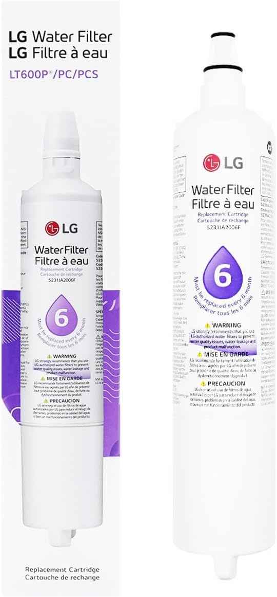 LG LT600P - 6 Month / 300 Gallon Capacity Replacement Refrigerator Water Filter (NSF42 and NSF53 5231JA2006A, 5231JA2006B, 5231JA2006F, or 5231JA2006F, White