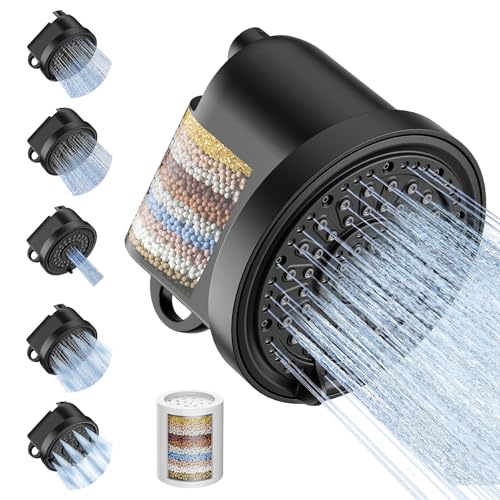 Filtered Shower Head with 30 Stage Water Softener Filter