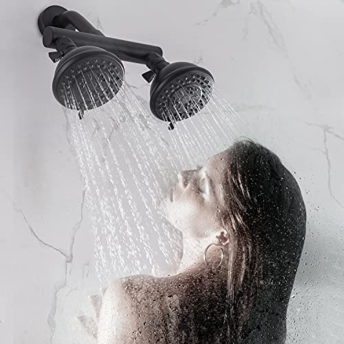 High Pressure Double Shower Head with Shut