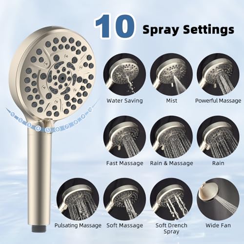 Metal Rain Shower Head with Handheld