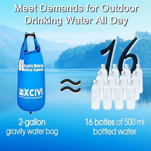 8L Gravity Water Bag for Membrane Solutions Straw Water Filter S1