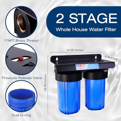 2 Stage Whole House Water Filtration System 50