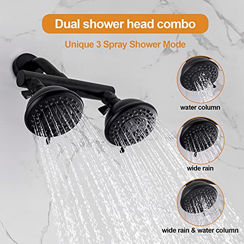 High Pressure Double Shower Head with Shut