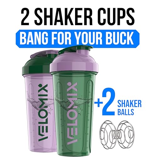 2 Pack 28oz Protein Shaker Bottle for Protein Mixes (2 Count)