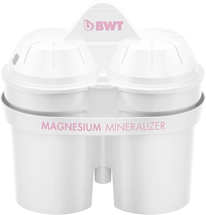 BWT Magnesium Mineralized Water Filter, 3-Pack - Long Life Mg2+ Cartridge for Water Filters, 3x120L Capacity, Maximum Protection for Espresso Machines