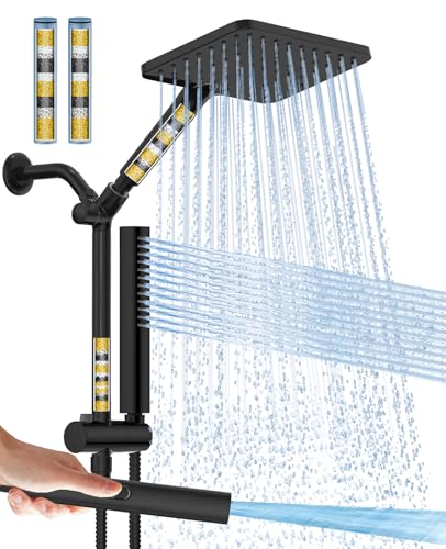 High Pressure Filtered Shower Head with Handheld Combo