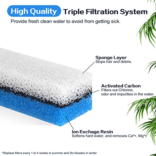 10Pcs Pet Fountain Filters Replacement for WF020 Cat Water Fountain