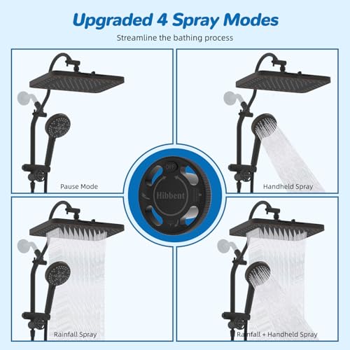 cUPC Certified High Pressue 13'' Rainfall Shower Head with 5