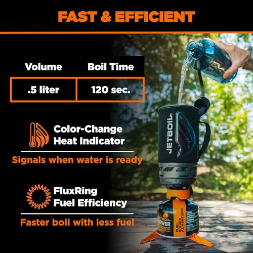Flash 1.0L Portable Fast Boil Stove for Camping and Backpacking with 1