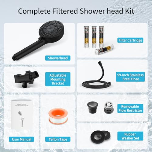 Filtered Shower Head with Handheld