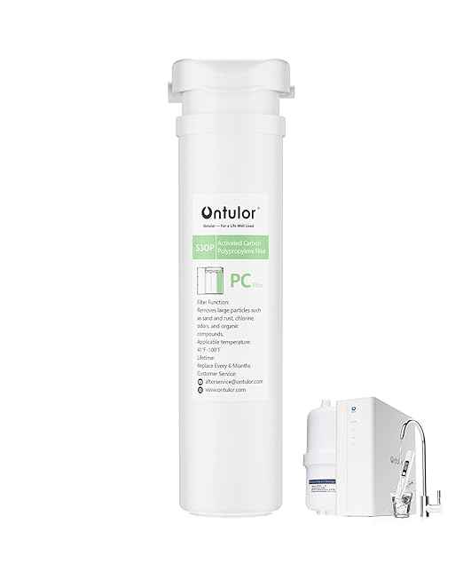Ontulor S3OP PC Activated Carbon Polypropylene Filter, Reduces Chlorine, Odor & Sediment – Pre-Filter Replacement Cartridge for Ontulor S3OP System (S3OP-With Tank-PC)