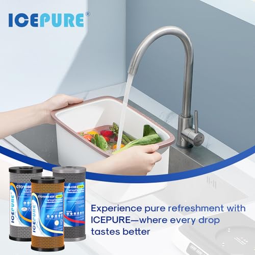 4.5"x 10" Whole House Water Filter Set (3 Count)