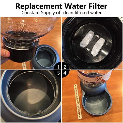Dog Water Filter Replacement Compatible with Petmate Bowl Filters (6 Count)
