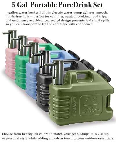 5 Gallon Water Jug with Rechargeable Water Pump