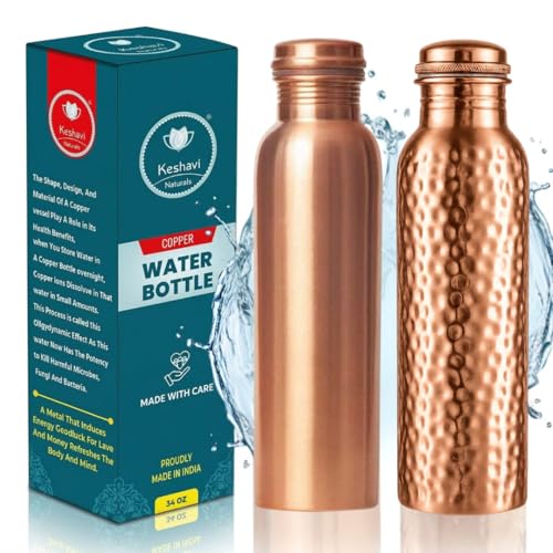100% Pure Copper Water Bottle