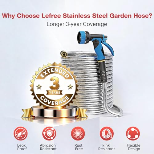 100ft Metal Garden Hose