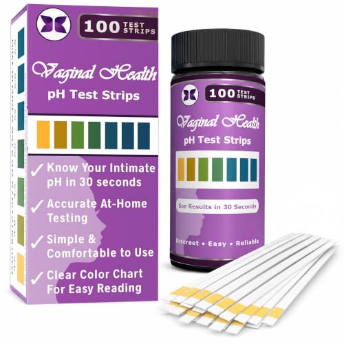 Vaginal pH Balance Test Strips. Personal Wellness Kit for Women. Supports Feminine Hygiene (100 Count)