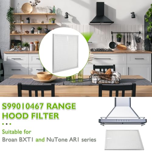 S99010467 99010467 Range hood filter Replacement 5 Layer Aluminum Mesh Hood Grease Filter Fit for Broan Range Hood Filter BXT1 &Nutone AR1 series
