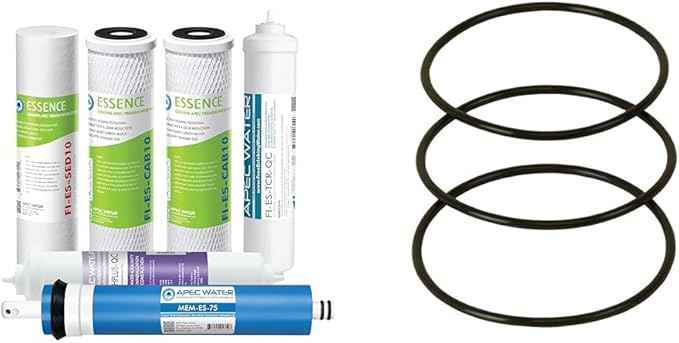 FILTER-MAX-ESPH Essence Series Complete Replacement Filter & Replacement ORing for ROES-50 3.5" OD Reverse Osmosis Water Filter Housings, O-Ring (3 pcs O-Ring-Set-B)