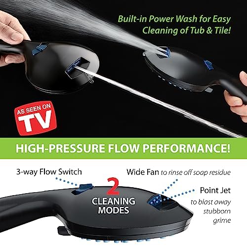 AquaCare 50 mode High Pressure 7 inch Shower Head Combo w