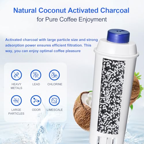 Water Filter Replacement for De’Longhi Coffee Machines (4 Count)