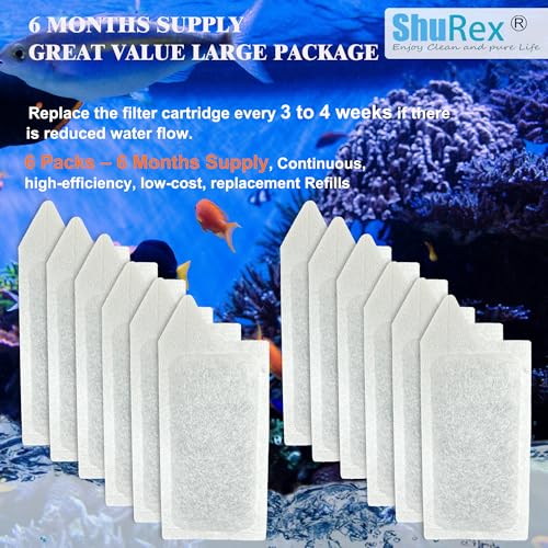 6Pcs Small Filter Cartridge for Tetra Whisper Small Fish Tank Filter