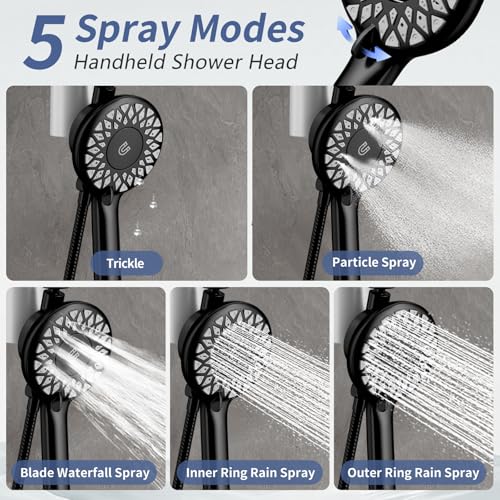 Filtered Rain Shower Head with Handheld Spray Combo