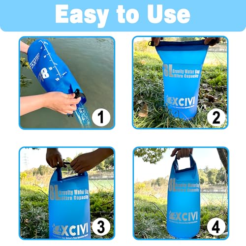 8L Gravity Water Bag for Membrane Solutions Straw Water Filter S1