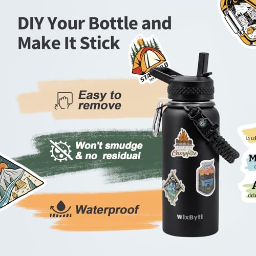 32 oz Insulated Water Bottle with Straw