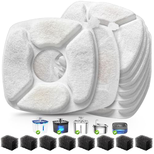16 Pcs Cat Water Fountain Replacement Filters (16 Count)