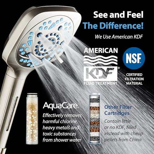 High Pressure 10 Spray Mode Filtered Showerhead