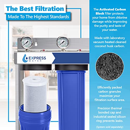 6 Pack Water Filter Activated Carbon Block Replacement Filter (6 Count)