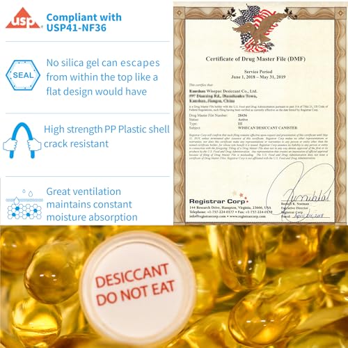 0.5 Gram 200 Pack Silica Gel Canister