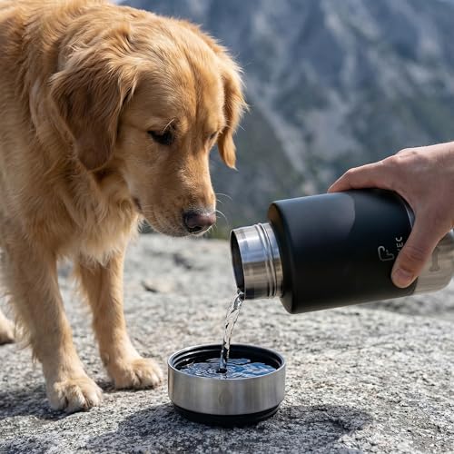 Dog Water Bottle with 2 Bowls