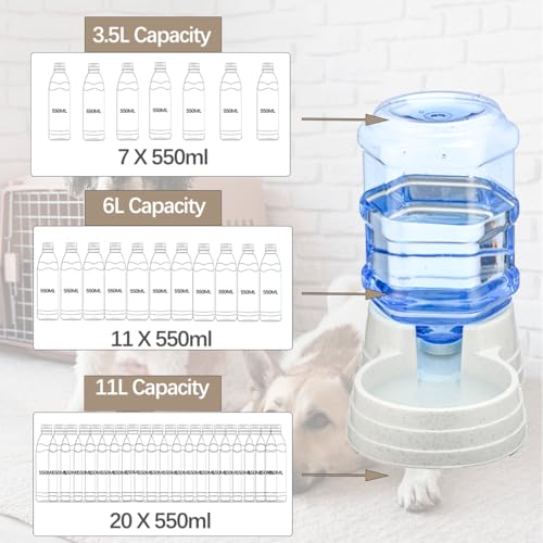 Automatic 6L Large Capacity Dog and Cat Water Dispenser Station (2 Count)