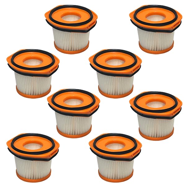 XFFWV360 WS620 HEPA Cordless Stick Vacuum Filter Replacment Compatible with Shark Wandvac System WS630 (8 Count)