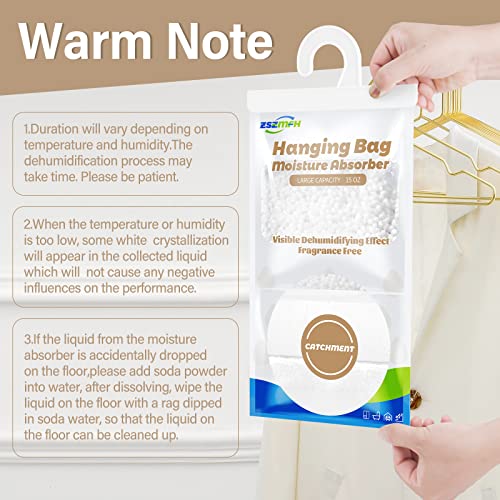 12 Pack Moisture Absorber Hanging Bags