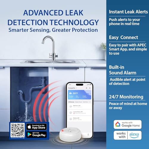 ROES-PH75LD, 6-Stage Under Sink RO System, Alkaline, 75 GPD