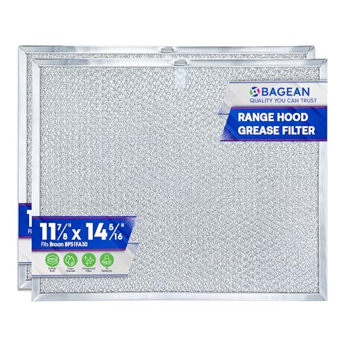 Stove Vent Filter 11.8x14.3" BPS1FA30 Fits Nutone Broan Range Hood Filter (2 Count)