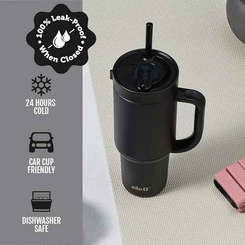 Oasis 30oz Tumbler with Handle & Retracting Straw
