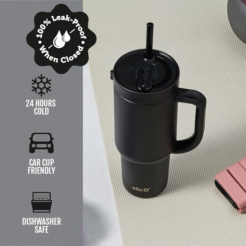 Oasis 40oz Insulated Stainless Steel Tumbler with Straw
