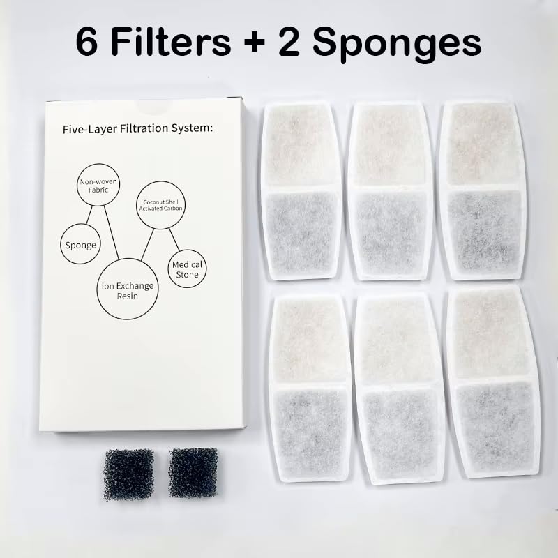 Replacement Filter for Stainless Steel Water Fountain