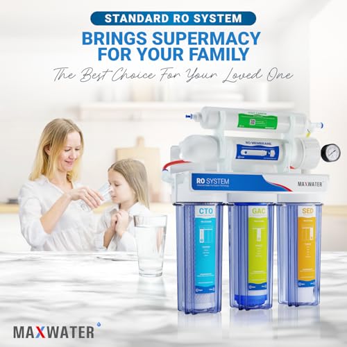 5 Stage 100 GPD Reverse Osmosis Water Filtration System + Faucet