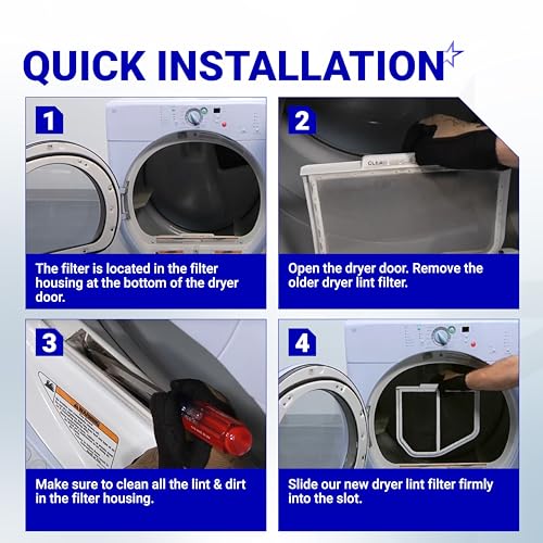 Stainless Steel W10120998 Dryer Lint Screen Filter for Whirlpool